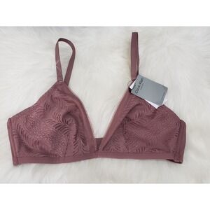 Calvin Klein Sculpt Lace Unlined Wire-Free Triangle‎ Convertible Women's Bra L